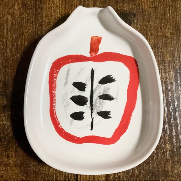 Kate Spade New York Lenox Painted Apple Stoneware Spoon Rest - Picture 1 of 5